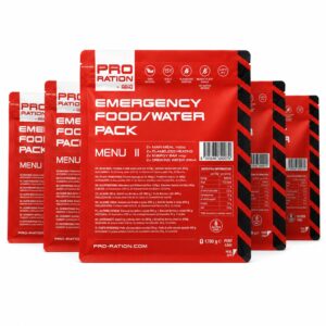 Kit alimentaire d’urgence 5 jours | Emergency Food / Water Pack PRO-RATION