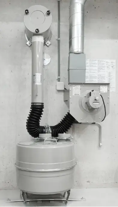 Filtre NRBC suisse pour abri antiatomique privé.