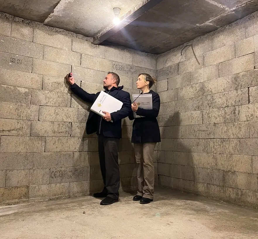 Contrôle technique d’un bunker privé en cours de réalisation par NOAH Résilience.