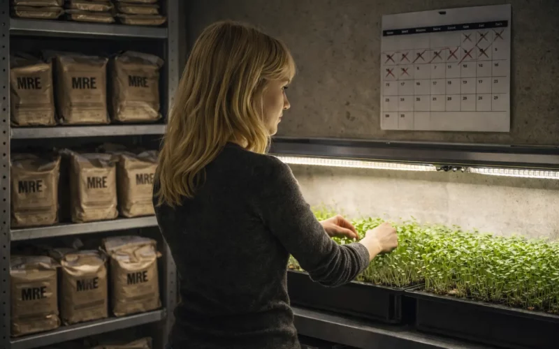 La nourriture est un élément majeur qui limite la durée pendant laquelle on peut rester dans un bunker.