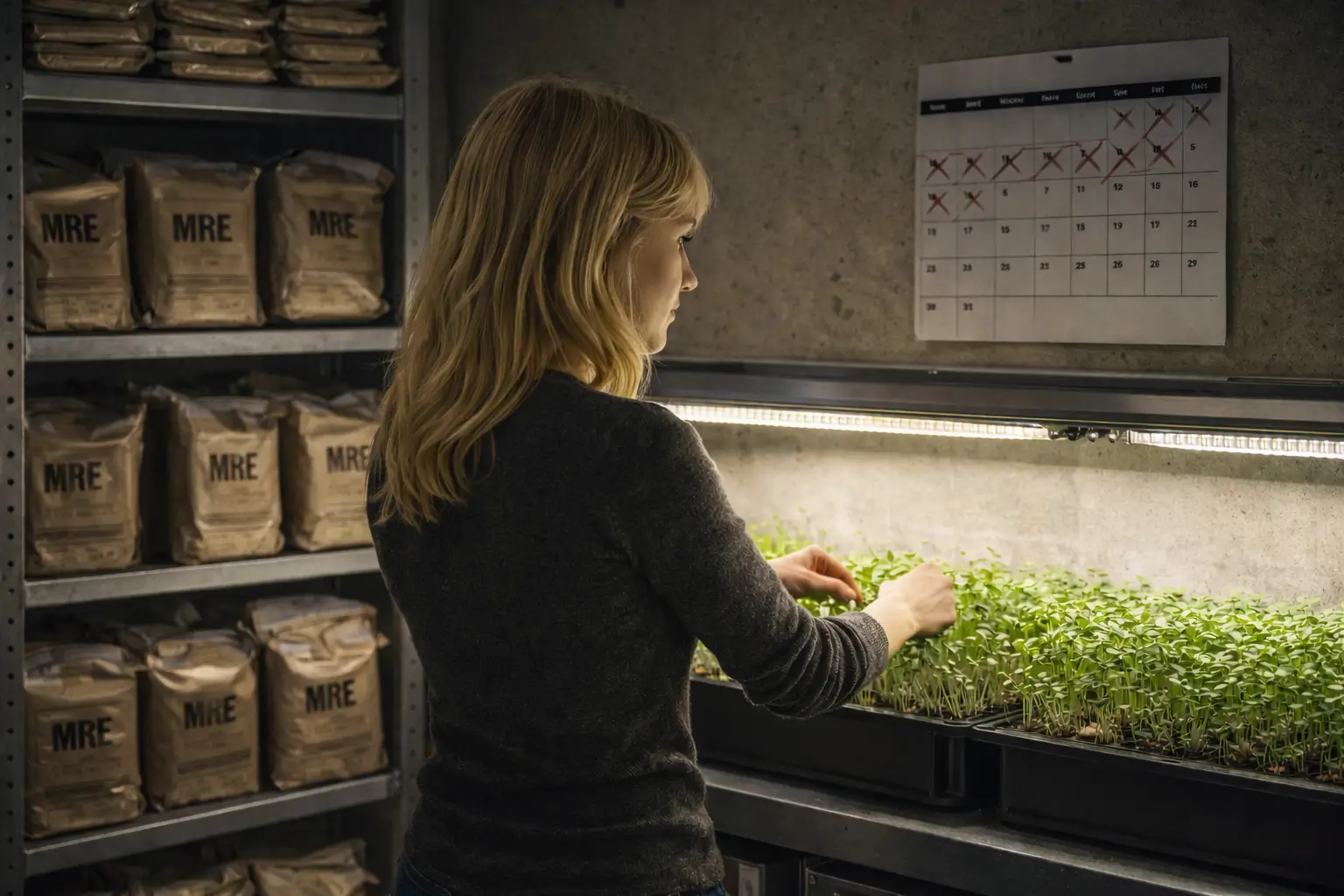 La nourriture est un élément majeur qui limite la durée pendant laquelle on peut rester dans un bunker.