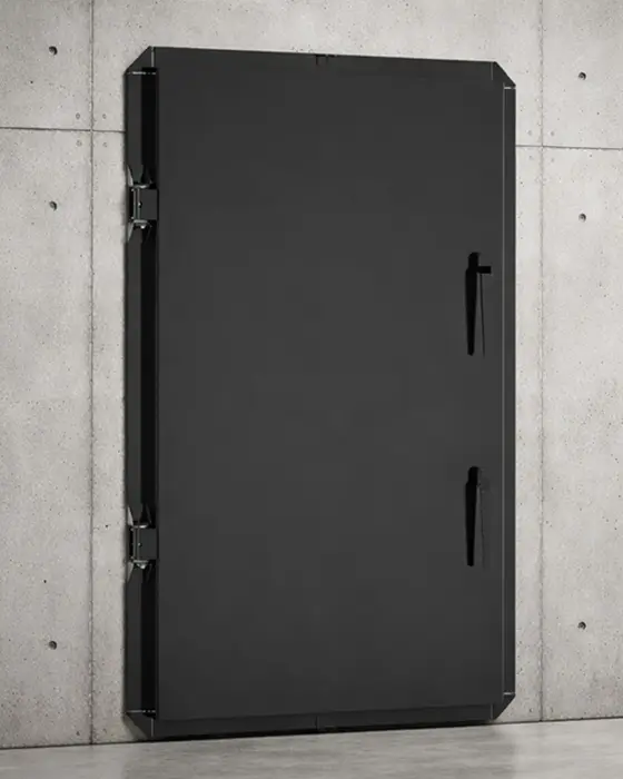 Porte de bunker NRBC. Etanche et para-souffle.